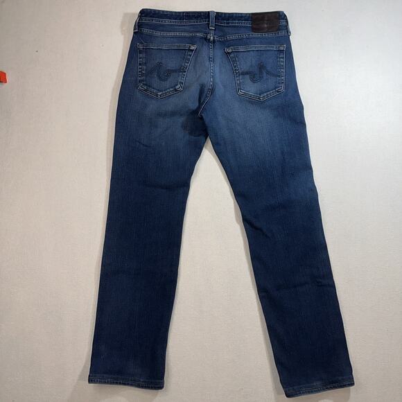 AG The Graduate Jeans Men 34x34 (34x30) Tailored Leg Blue 360 Denim Made In‎ USA - Picture 7 of 8